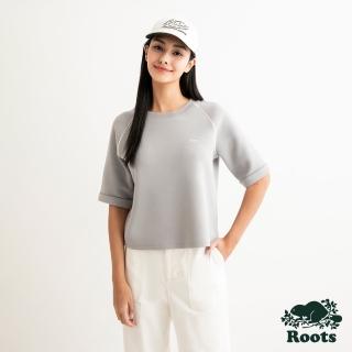 【Roots】Roots 女裝- SPARKLE TAPING RAGLAN圓領上衣(灰色)