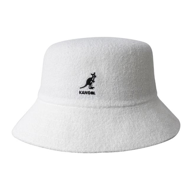 【KANGOL】BERMUDA BUCKET 漁夫帽(白色)