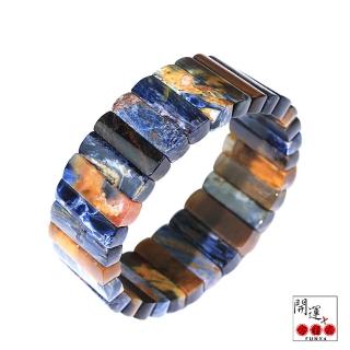 【開運方程式】納比亞高火彩藍彼得石手排GB016(22mm 一物一拍水晶)