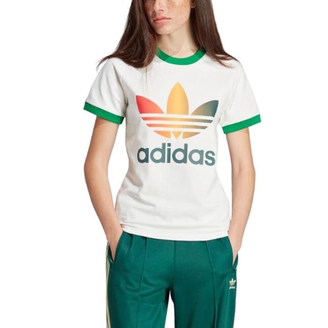 【adidas 愛迪達】圓領短袖T恤 GRADIENT CALI T 女 - IS0310