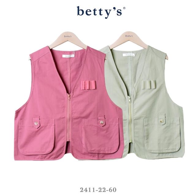 【betty’s 貝蒂思】率性寬版口袋工裝背心(共二色)