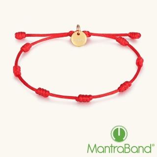 【MantraBand】美國悄悄話 七脈輪療癒手鍊 幸運7繩結紅色手鍊(幸運繩手鍊)