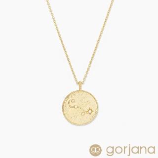 【GORJANA】美國人氣品牌 十二星座系列占星硬幣項鍊(天蠍座)