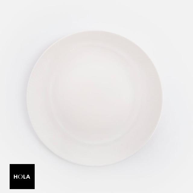 【HOLA】查莉強化瓷圓盤20.4cm 萬象白
