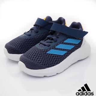 【adidas 愛迪達】休閒慢跑鞋(ID5894藍-13.5-16cm)
