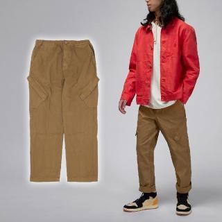【NIKE 耐吉】長褲 Jordan Essentials 男款 棕 仿舊 抽繩 大口袋 工作褲 喬丹(FN6365-231)
