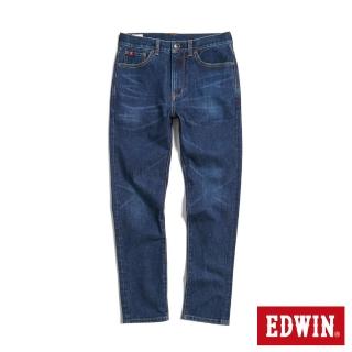 【EDWIN】男裝 加大碼 RED LABEL 365 溫控丹寧窄管直筒牛仔褲(原藍磨)