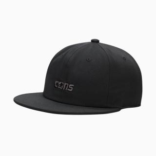【CONVERSE】帽子 運動帽 棒球帽 遮陽帽 CONS 6 PANEL CAP 黑 10025899-A01