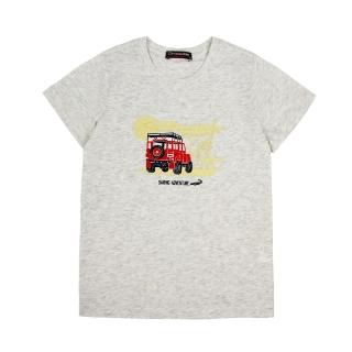 【Crocodile Junior 小鱷魚童裝】『小鱷魚童裝』帥氣吉普車印圖T恤(產品編號 : C65437-23 小童款)