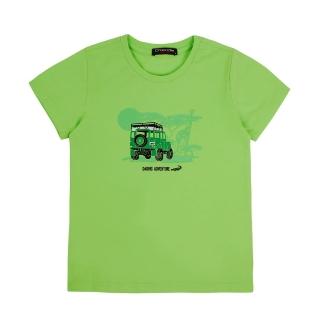 【Crocodile Junior 小鱷魚童裝】『小鱷魚童裝』帥氣吉普車印圖T恤(產品編號 : C65436-04 小童款)