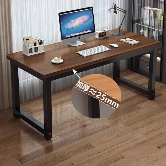 【E家工廠】書桌 電腦桌 工作桌 學習桌 組裝簡單  辦公桌 學生桌 長桌(182-KC書桌加厚桌面原野橡木色)