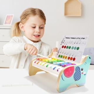 【Top Bright】可愛小象敲琴(1歲/音樂啟蒙/音樂玩具/敲打玩具/)