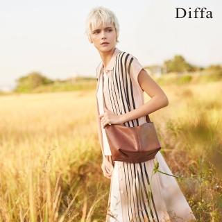 【Diffa】漸變條紋針織連身洋裝-女