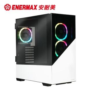 【ENERMAX 安耐美】ENERMAXK8 鋼化玻璃 ATX ARGB 電腦機殼-白色 ECA-EK8-WW-ARGB