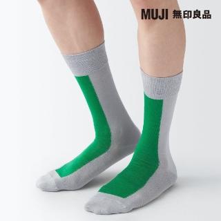 【MUJI 無印良品】男光澤感棉線編織直角襪(共5色)