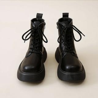 【K.W.】現貨39碼Chill搭配靴秋冬新品靴(短靴 馬丁靴 襪靴 切爾西靴 共1色)