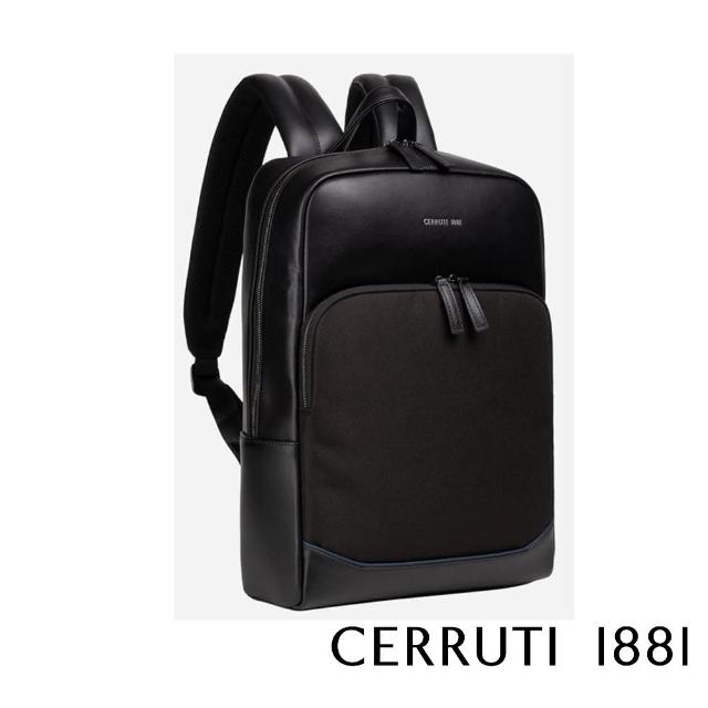 【Cerruti 1881】義大利頂級後背包 CEZA06188N(黑色)