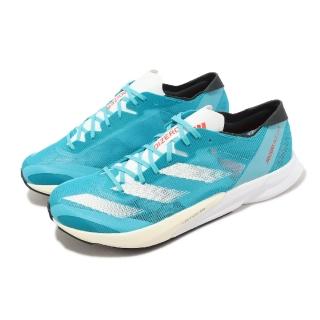 【adidas 愛迪達】競速跑鞋 Adizero Adios 8 M 男鞋 藍 白 輕量 緩震 運動鞋 愛迪達(HP9721)