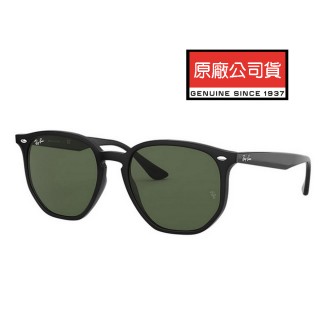 【RayBan 雷朋】亞洲版 加高鼻翼設計 時尚太陽眼鏡 RB4306F 601/71 黑框墨綠鏡片 公司貨