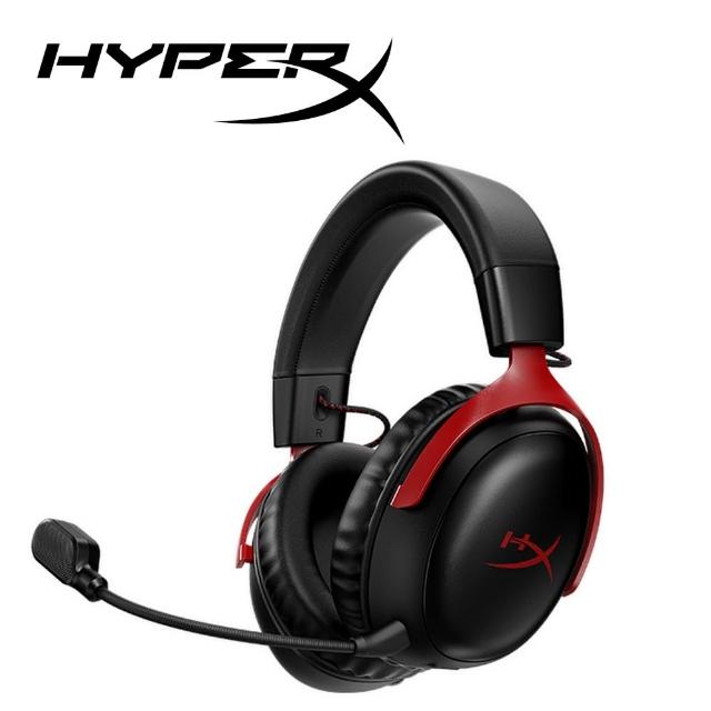【HyperX】Cloud III Wireless 颶風3 無線電競耳機 紅色(77Z46AA)