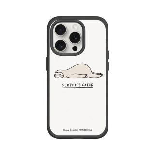 【RHINOSHIELD 犀牛盾】iPhone 15系列 SolidSuit MagSafe兼容 磁吸手機殼/樹懶(I Love Doodle)