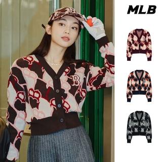 【MLB】女版針織衫 MONOGRAM系列 波士頓紅襪/紐約洋基隊(3FKCY0124-三色任選)