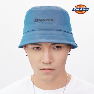 【Dickies】男女款深海軍藍品牌Logo印花可調節漁夫帽｜DK011645CG7