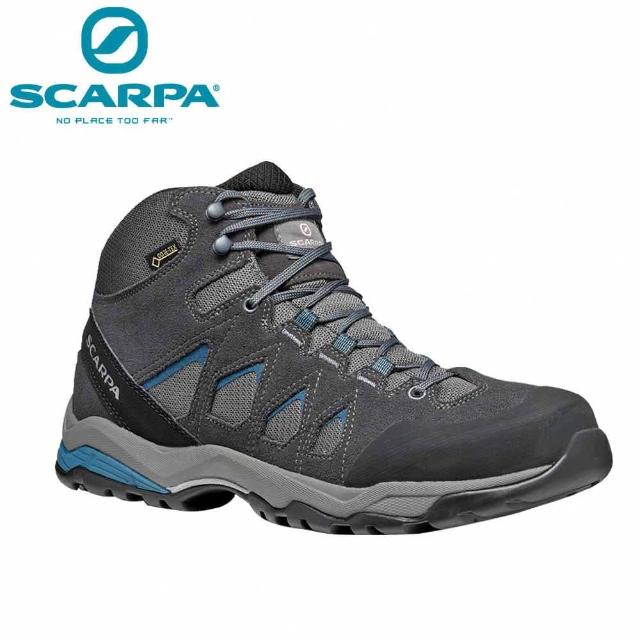 SCARPA】原廠貨男MORAINE Mid GTX 防水登山鞋/郊山鞋灰/暴風灰/湖水藍 