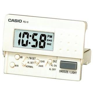 【CASIO 卡西歐】輕便數位電子鬧鐘(PQ-10-7R)