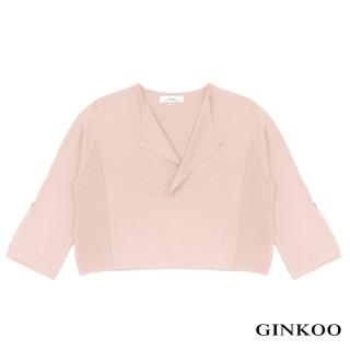 【GINKOO 俊克】七分袖針織外套