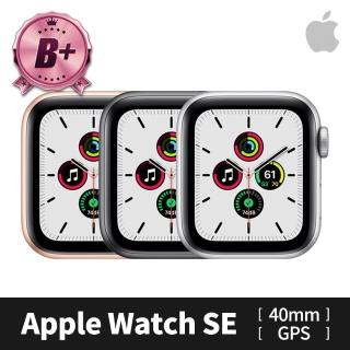【Apple】B+ 級福利品 Apple Watch SE GPS 40mm 鋁金屬錶殼(副廠配件/錶帶顏色隨機)