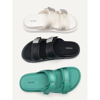 【PEDRO】Petra雙綁帶涼鞋-黑色/白色/綠色(小CK高端品牌)