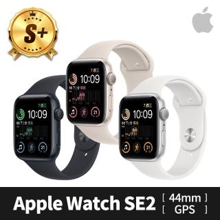 【Apple】S+ 級福利品 Apple Watch SE2 GPS 44mm 鋁金屬錶殼搭配運動式錶帶(原廠保固中)