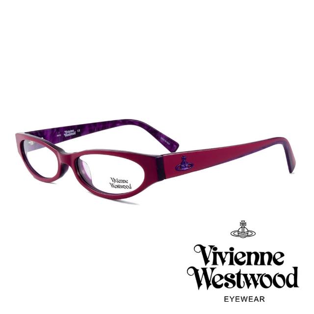 【Vivienne Westwood】英國薇薇安魏斯伍德★復古時尚造型光學眼鏡(紅紫 VW152M03 12HR)