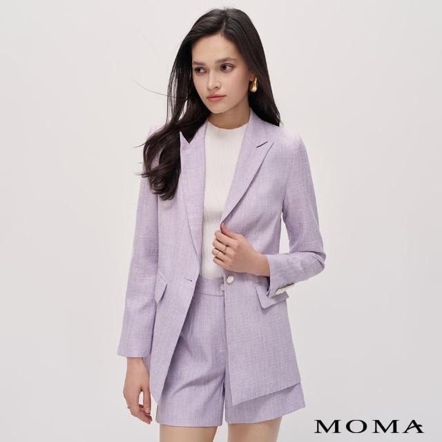 【MOMA】浪漫薰衣草亮紗西裝外套(淺紫)