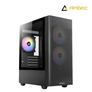 【Antec】NX500M ARGB M-ATX 電腦機殼(顯卡限長30cm/塔扇限高15.5cm/玻璃側透/Type-C)