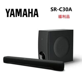 【YAMAHA 山葉】SoundBar 聲霸 數位音響投射器 含重低音(SR-C30A 福利品)