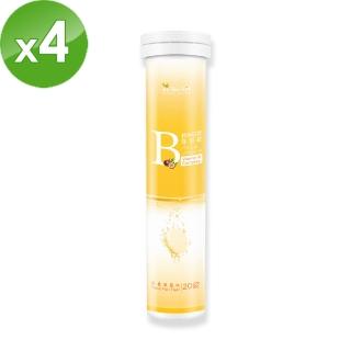 【BeeZin 康萃】綜合維生素B群發泡錠x4瓶(4克/錠;20錠/瓶)