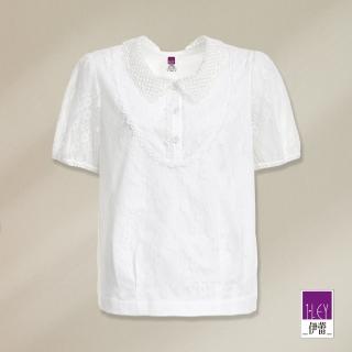 【ILEY 伊蕾】法式復古宮廷蕾絲上衣(白色；M-XL；1232011838)
