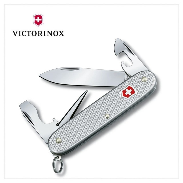 【VICTORINOX 瑞士維氏】Pioneer Alox8用瑞士刀/銀(0.8201.26)