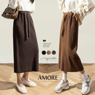 【Amore】韓版針織氣質修身氣質包臀裙3色(氣質感激增)
