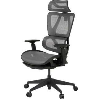 【NITORI 宜得利家居】人體工學椅 電腦椅 辦公椅 OC707 彈性網布 GY(人體工學椅 電腦椅 辦公椅)