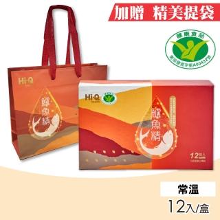 【中華海洋生技】Hi-Q health 褐藻醣膠鱸魚精 禮盒 12入/盒(附精美提袋)