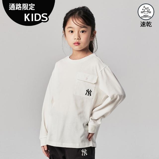 【MLB】KIDS 長袖T恤 童裝 紐約洋基隊(7ATSCP141-50IVS)