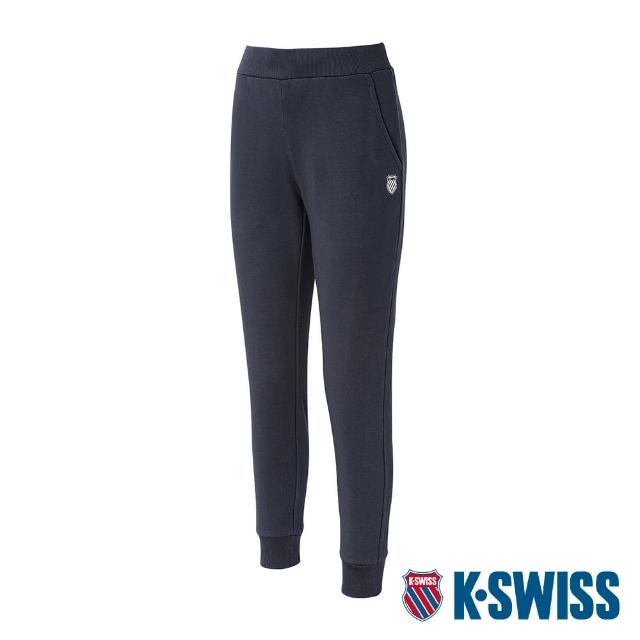 【K-SWISS】棉質毛圈運動長褲 Basic Sweat Pants-女-灰(199360-057)