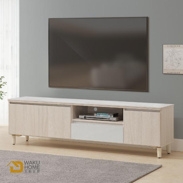 【WAKUHOME 瓦酷家具】Mitte暖調木質6尺電視櫃-含岩板-A014-K924-1