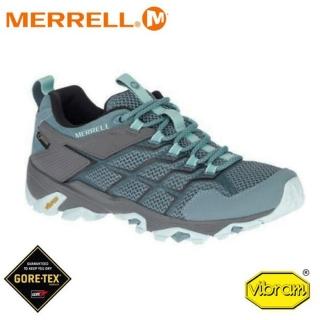 【MERRELL】女 Moab Fst 2 Gore-Tex 低筒登山鞋《淺藍灰》49180/運動鞋/慢跑/越野(悠遊山水)