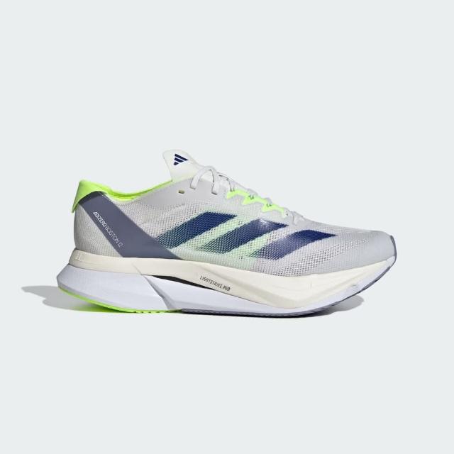 【adidas 愛迪達】Adizero Boston 12 M 男 慢跑鞋 運動 路跑 中長距離 馬牌底 灰白藍(IE8493)