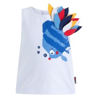 【tuc tuc】女童白彩尾熱帶魚背心 12M-6A MF4202(tuctuc baby T恤)
