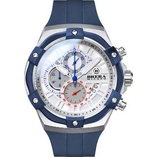 【BRERA 布雷拉】義大利 米蘭精品 SUPERSPORTIVO EVO 時尚運動風 三眼時計腕錶(BMSSQC4505A)